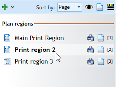 print regions list