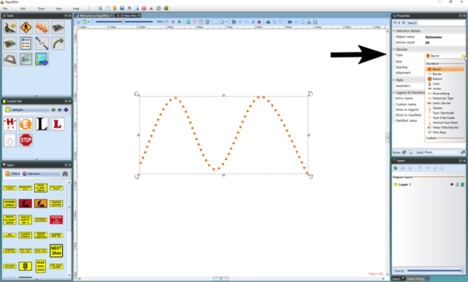 Changing_Delineator_Type