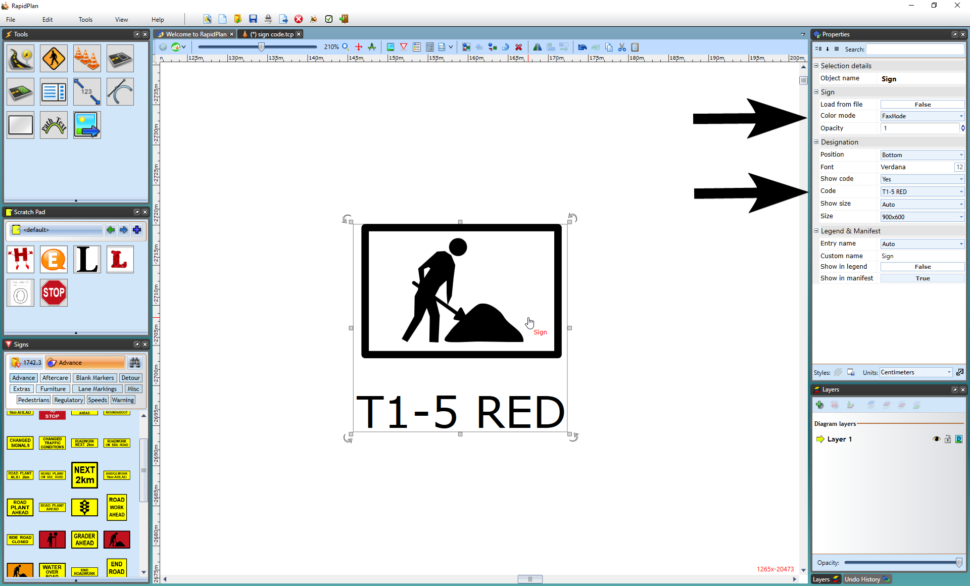 Changing_a_Signs_Properties