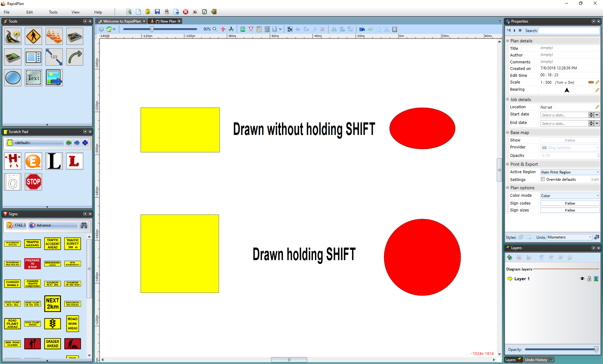 Drawing_a_Rectangle_and_an_Ellipses_Freehand_compared_to_drawing_them_holding_Shift