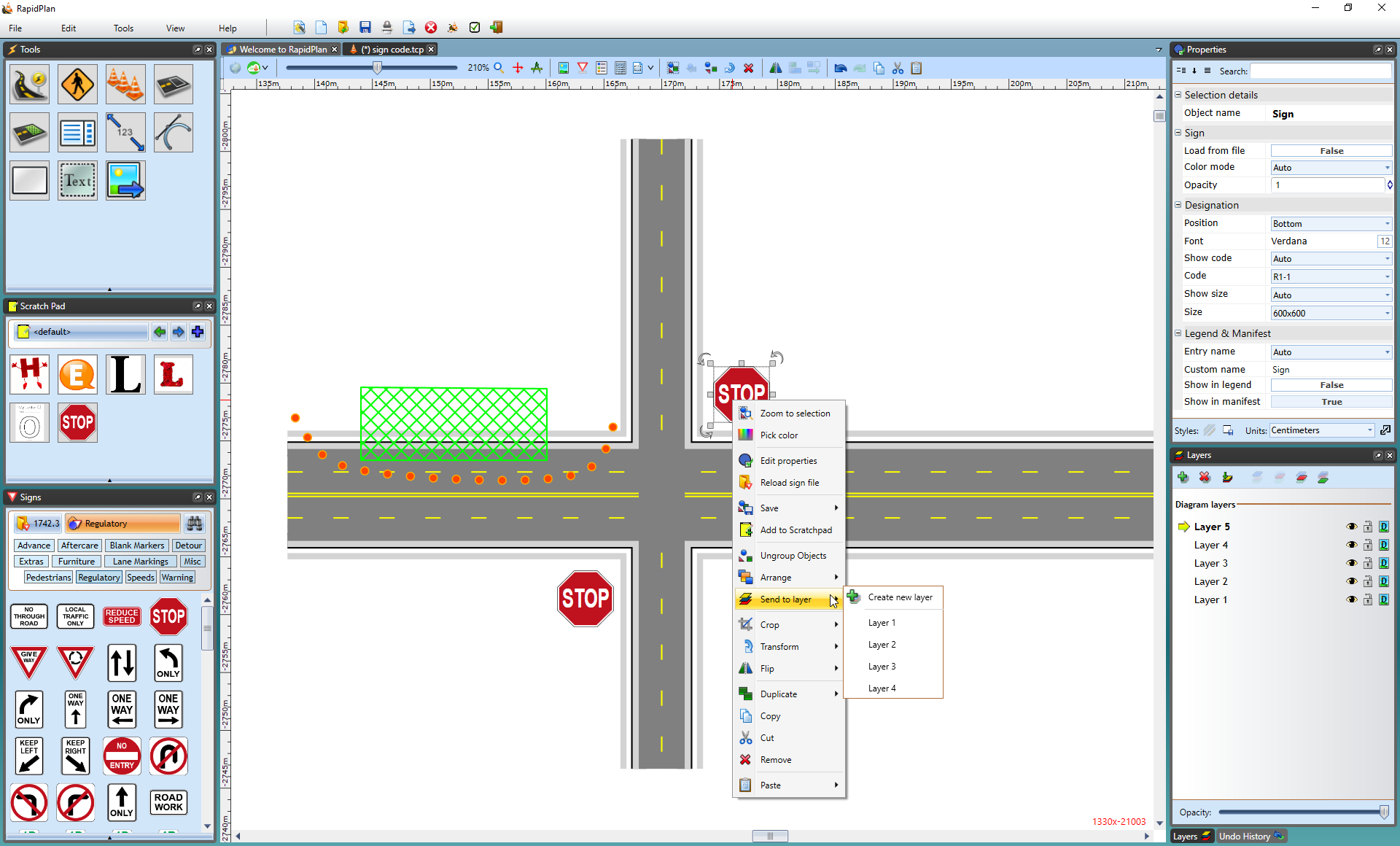 moving objects between layers