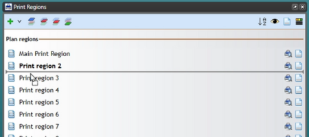 print region sorting