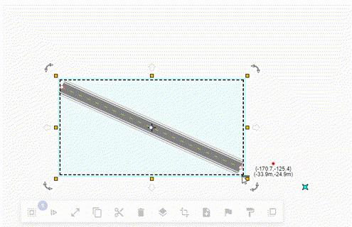 Hold Shift while resizing an object