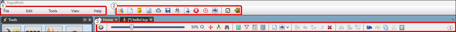 toolbar overview