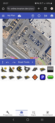RapidPlan Online displayed on a mobile phone